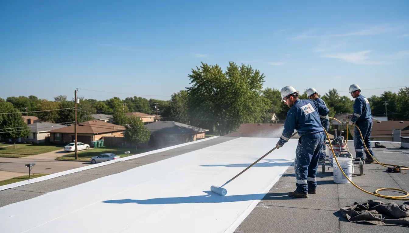 Commercial roof coating in Hector, AR near me